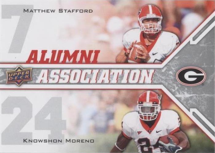 2009 Upper Deck Draft Edition Knowshon Moreno Matthew Stafford #235