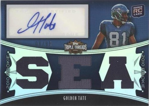 2010 Topps Triple Threads Golden Tate #118