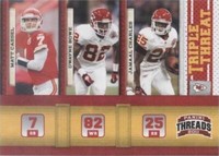2011 Panini Threads Dwayne Bowe Jamaal Charles Matt Cassel #2