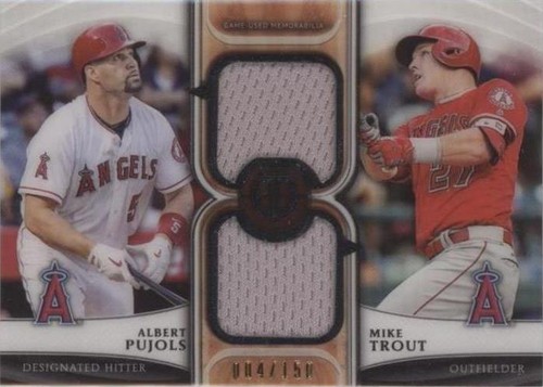 2018 Topps Tribute - Albert Pujols Mike Trout #DR-TP