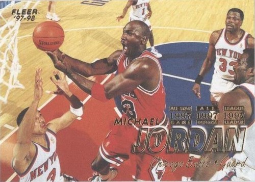 MICHAEL JORDAN, BULLS, FLEER 1997 ALL-STAR ALL DEFENSE