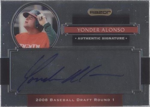 2008 Razor Signature Series Metal - Yonder Alonso #AU-YA