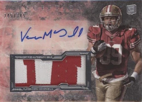2013 Topps Inception Vance McDonald #IAJP-VM