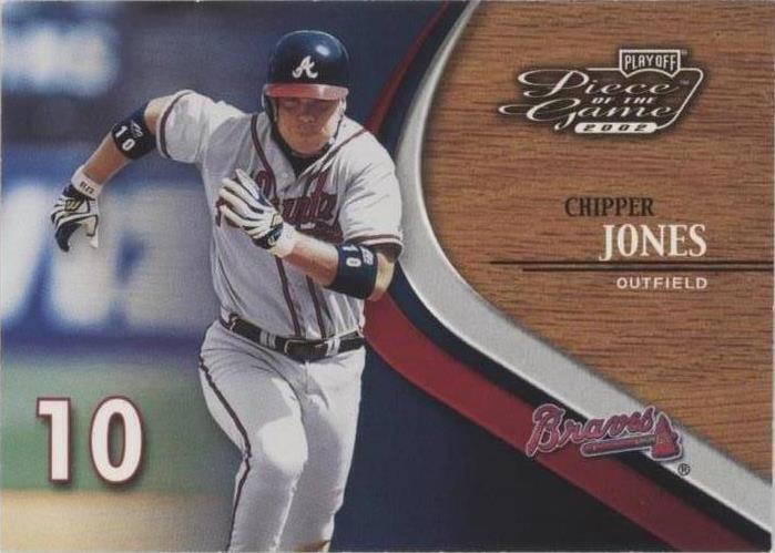 Pieza del juego de playoffs 2002 - Chipper Jones #4