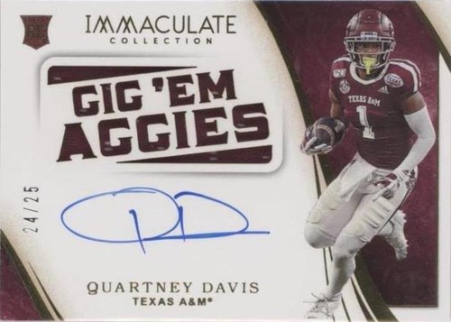 2020 Panini Immaculate Collection Collegiate Quartney Davis #129