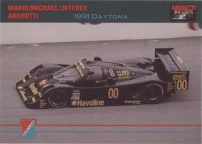 1992 Collect-A-Card Andretti Racing - Jeff Andretti Mario Andretti Michael Andretti #91