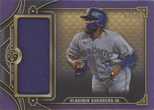 Vladimir Guerrero Jr. /18 Emerald Relic 2022 Topps Triple