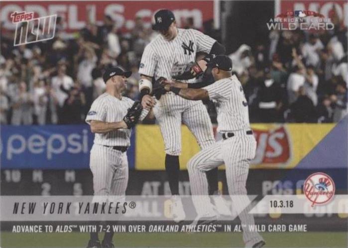 2018 Topps Now - Aaron Hicks Aaron Judge Brett Gardner #839