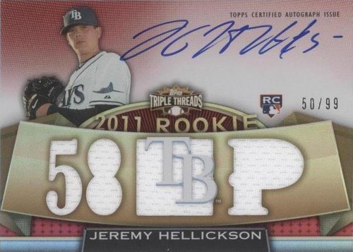 2011 Topps Triple Threads - Jeremy Hellickson #137