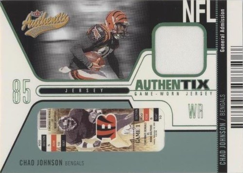 2004 Fleer Authentix Chad Johnson #JA-CJ