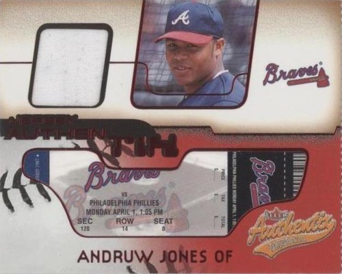 2002 Fleer Authentix - Andruw Jones #JA-AJ