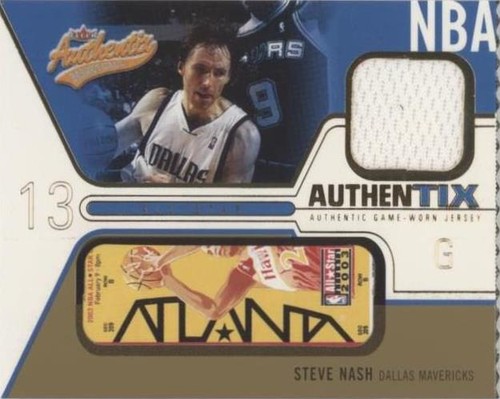 2003-04 Fleer Authentix - Steve Nash #JA-SN