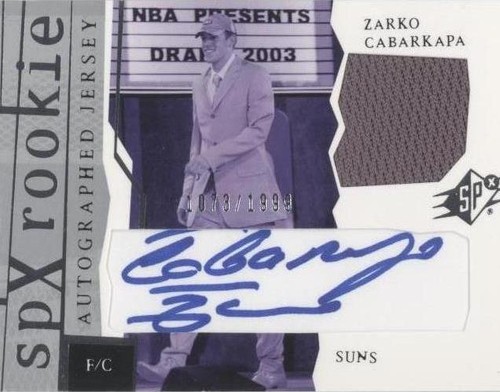 2003-04 SPx - Zarko Cabarkapa #181