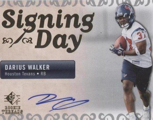 2007 SP Rookie Threads Darius Walker #SDA-DW