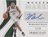 2018-19 Panini Immaculate Collection - Malcolm Brogdon #MM-MBG
