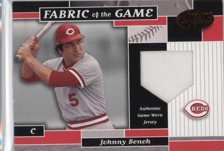 Certificado Leaf 2002 - Johnny Bench #FG 15