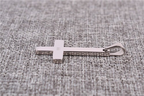 666 Sterling Silver Plated Upside Down Cross Slipknot Devil
