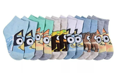 Bluey Bingo Baby Toddler Quarter Socks 6 Pair Fit Shoe Sizes 4 7