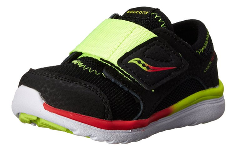 

Кроссовки Saucony Toddlers Kineta ALT с застежкой, черный/цитрон, Blacks