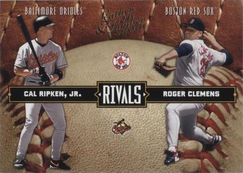 2004 Donruss Leather & Lumber - Cal Ripken Roger Clemens #LLR-36