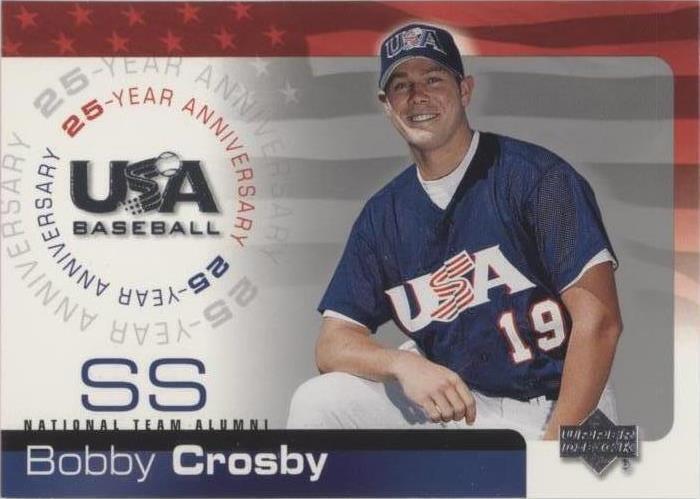 2004 Upper Deck EE. UU. Béisbol 25 Aniversario - Bobby Crosby #USA-41