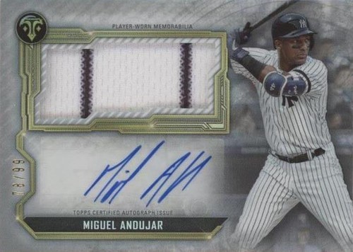 2020 Topps Triple Threads - Miguel Andujar #ASJR-MA