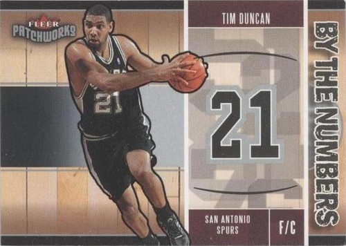 2003-04 Fleer Patchworks - Tim Duncan #9BTN