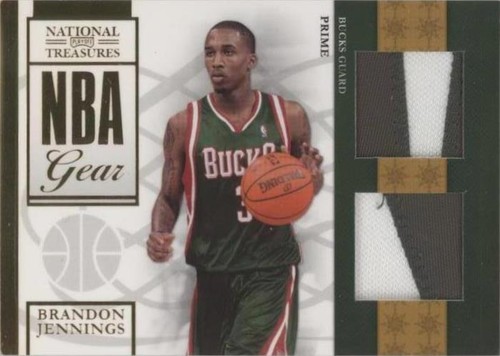 2009-10 Playoff National Treasures - Brandon Jennings #15