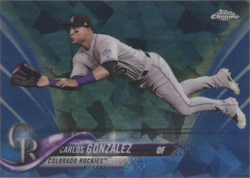 2018 Topps Chrome Sapphire Edition - Carlos Gonzalez #110