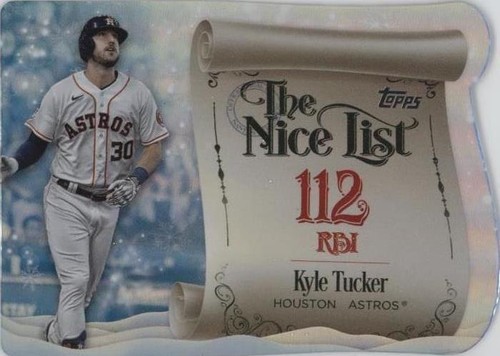 Topps 2025 Topps Holiday #H26 Kyle Tucker Silver Glitter Holiday