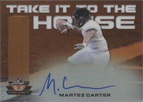 2018 Leaf Valiant Martez Carter #TH-MC1
