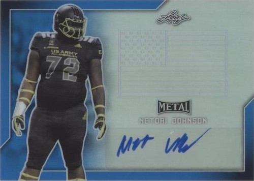 2017 Leaf Metal U.S. Army All-American Bowl Netori Johnson #BA-NJ1