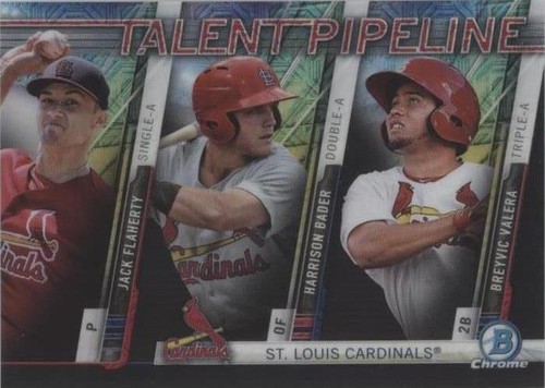 2017 Bowman - Breyvic Valera Harrison Bader Jack Flaherty #TPM-STL