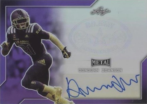 2017 Leaf Metal U.S. Army All-American Bowl Donovan Johnson #BA-DJ1