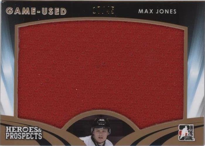 2015-16 Leaf In the Game Heroes & Prospects - Max Jones #GU-20