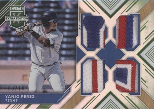 2018 Panini Elite Extra Edition - Yanio Perez #QM-YP