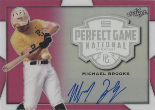 2019 Leaf Perfect Game National Showcase - Michael Brooks #BA-MB1