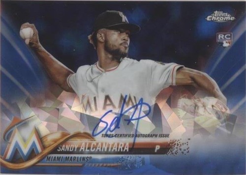 2018 Topps Chrome Sapphire Edition - Sandy Alcantara #AC-SA