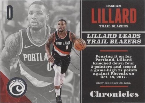 2017-18 Panini Chronicles - Damian Lillard #19