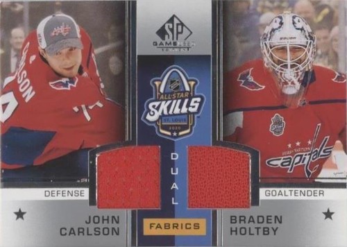 2020-21 Upper Deck SP Game Used - Braden Holtby John Carlson #ASD-CH