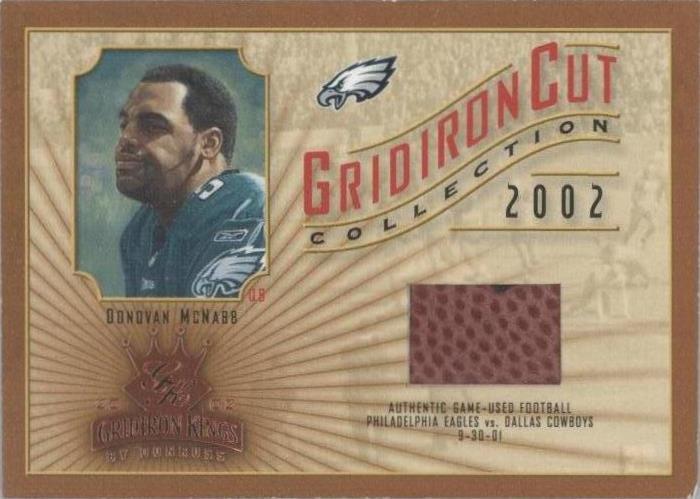 2002 Donruss Gridiron Kings Donovan McNabb #GC-91