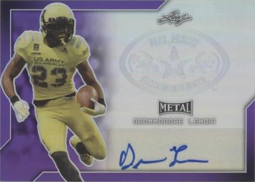 2017 Leaf Metal U.S. Army All-American Bowl Deommo Lenoir #BA-DL1
