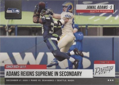 2021 Panini Prestige Jamal Adams #HR-JA