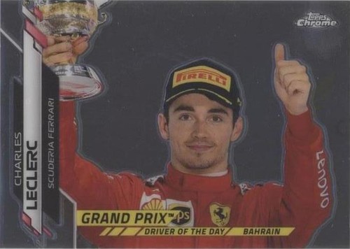 2020 Topps Chrome F1 Racing Sapphire Gold #155 Charles