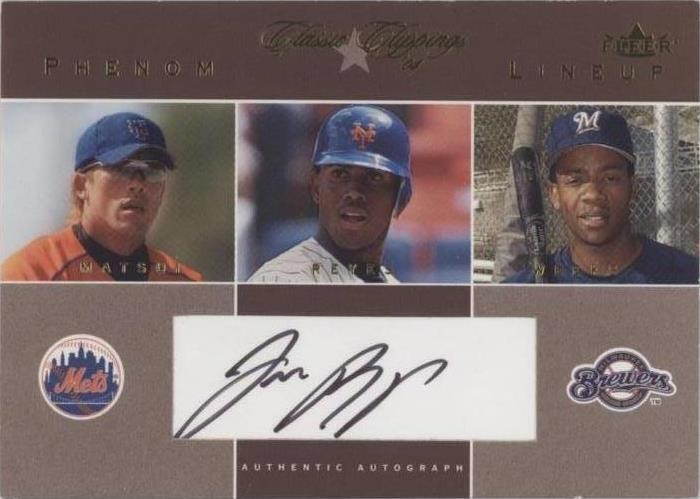 2004 Fleer Classic Clippings - Jose Reyes Kazuo Matsui Rickie Weeks #PLA-JR