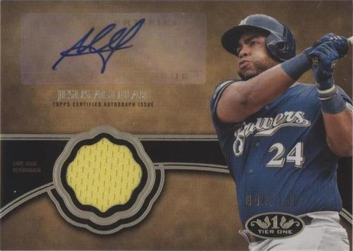 2019 Topps Tier One - Jesus Aguilar #T1AR-JAG