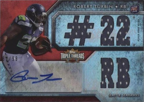 2012 Topps Triple Threads Robert Turbin #127