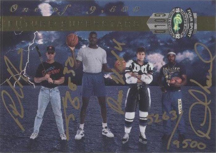 1992 Classic Four Sport Draft Pick Collection Desmond Howard Phil Nevin Roman Hamrlik #NOHH