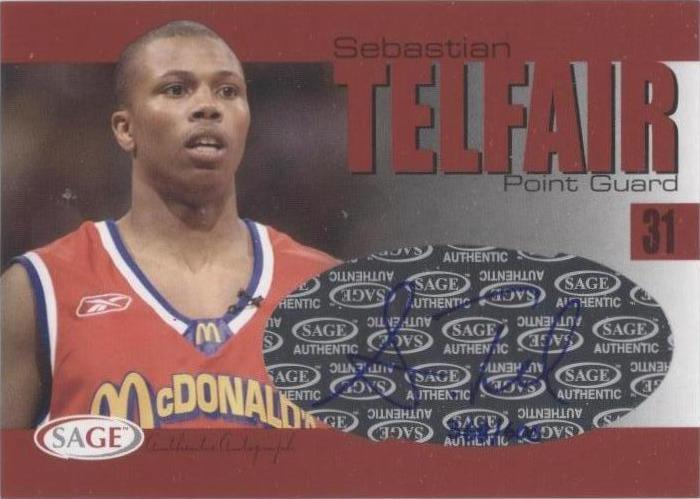 2004-05 Sage Autographed Basketball - Sebastian Telfair #A33