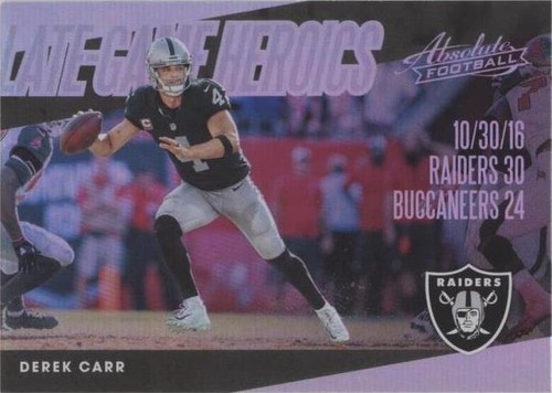 2018 Panini Absolute Derek Carr #LGH-DC